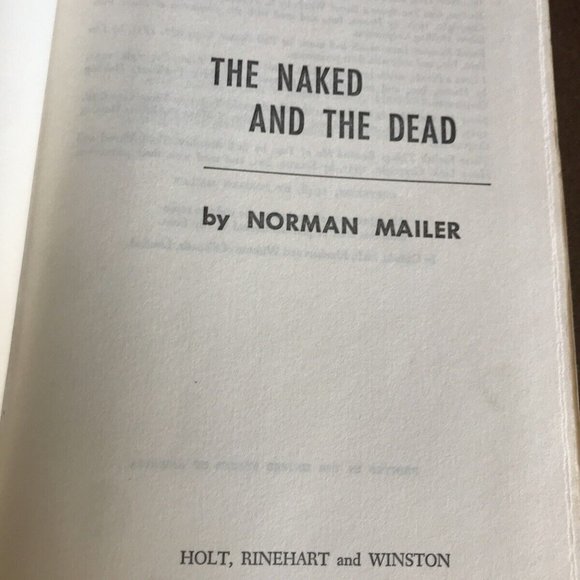 The Naked And The Dead BY NORMAN MAILER FROM 1948 Hardcover Book Vintage - Picture 5 of 12